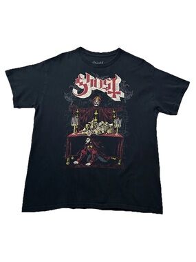 Ghost Band Last Supper T-Shirt Mens Large LG Official Papa Emeritus Rock Metal